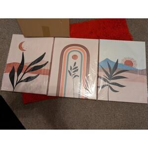 Noah Art,Mitte des Jahrhunderts Boho abstrakte Landschaft Kunstdruck Poster,...